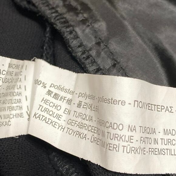 Zara Women's Black Asymmetric Zip Belted Collar Long Sleeve Moto Coat Jacket XS - Picture 4 of 4